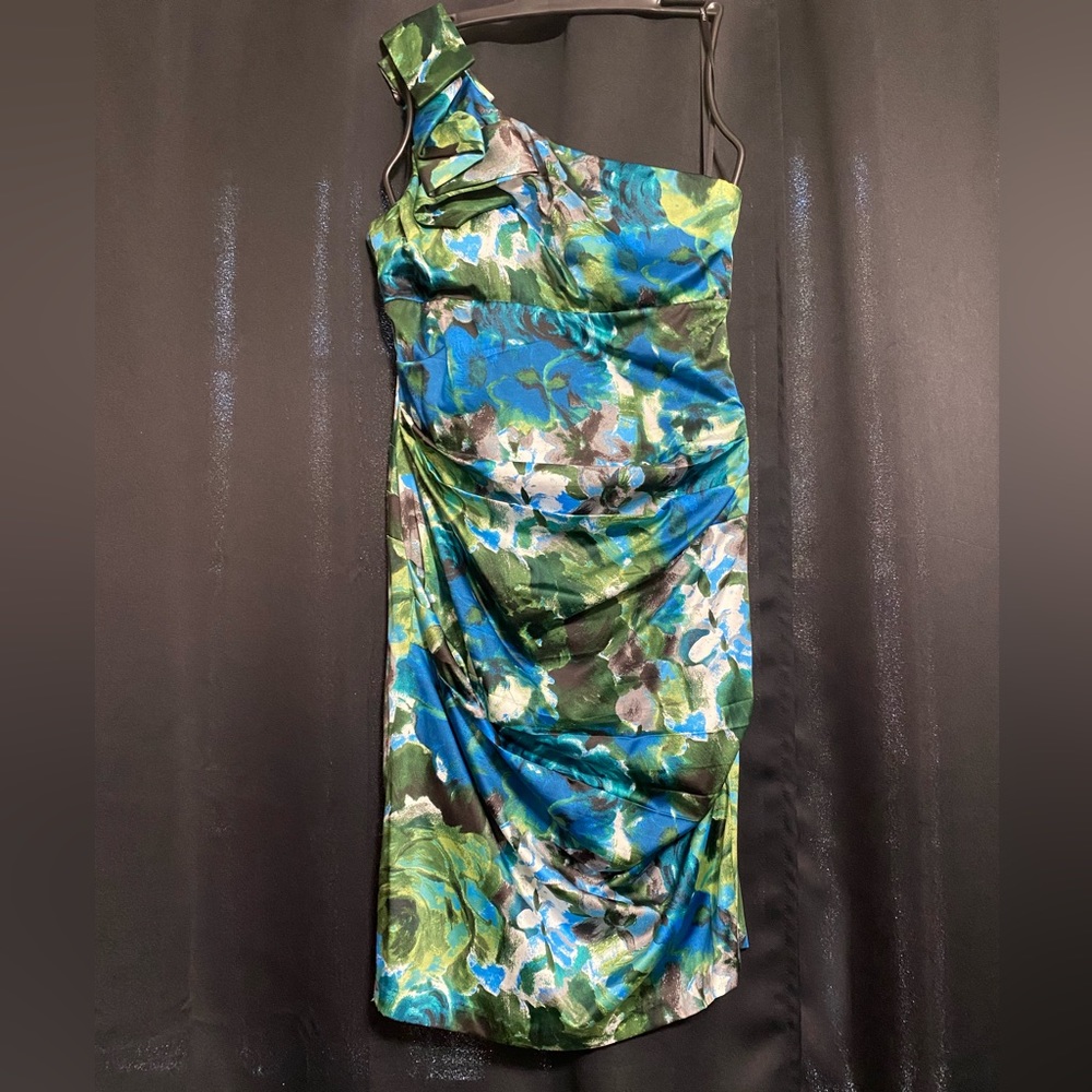 Roulette Size 10 Multi-Colored Cocktail Dress